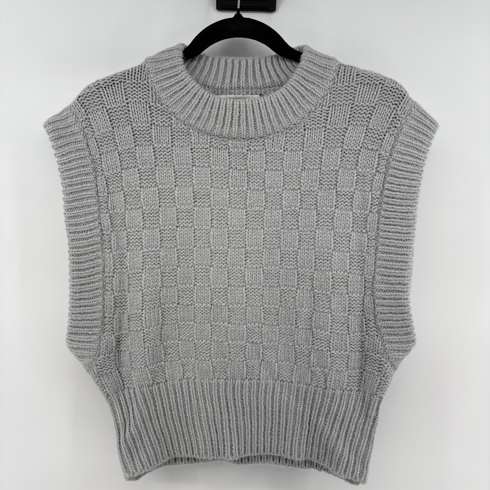 By Anthropologie Basketweave Vest XS - Picture 1 of 10